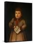 Boy with an Alphabet book, First quarter of 19th century-null-Framed Stretched Canvas