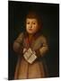 Boy with an Alphabet book, First quarter of 19th century-null-Mounted Premium Giclee Print