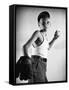 Boy with Baseball and Glove-Philip Gendreau-Framed Stretched Canvas