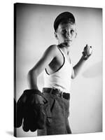 Boy with Baseball and Glove-Philip Gendreau-Stretched Canvas