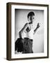 Boy with Baseball and Glove-Philip Gendreau-Framed Photographic Print