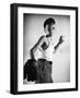 Boy with Baseball and Glove-Philip Gendreau-Framed Photographic Print