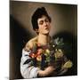 Boy with Basket of Fruit by Caravaggio-null-Mounted Giclee Print