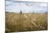 Boy with Bicycle in Grain Field-Ralf Gerard-Mounted Photographic Print