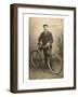 Boy with Bicycle-null-Framed Art Print