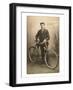 Boy with Bicycle-null-Framed Art Print