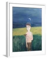 Boy with Bird, 2002-Roya Salari-Framed Giclee Print