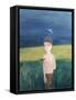 Boy with Bird, 2002-Roya Salari-Framed Stretched Canvas