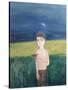 Boy with Bird, 2002-Roya Salari-Stretched Canvas