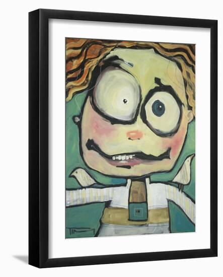 Boy with Birds-Tim Nyberg-Framed Giclee Print