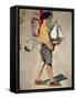 Boy with Boat, Garcon Avec Bateau-Henri Martin-Framed Stretched Canvas