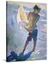 Boy With Boat-John Asaro-Stretched Canvas