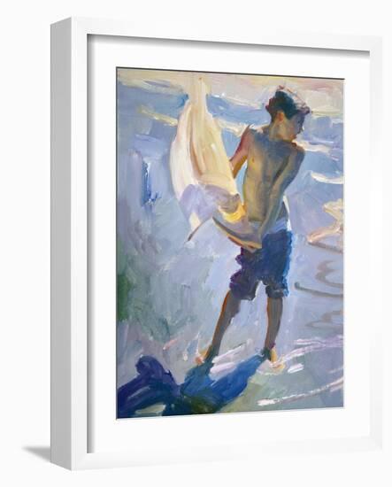 Boy With Boat-John Asaro-Framed Giclee Print