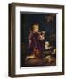 'Boy with Bows and Arrows', c1670-Nicolaes Maes-Framed Giclee Print