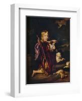 'Boy with Bows and Arrows', c1670-Nicolaes Maes-Framed Giclee Print