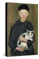 Boy with Cat-Paula Modersohn-Becker-Stretched Canvas