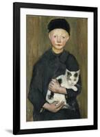 Boy with Cat-Paula Modersohn-Becker-Framed Giclee Print