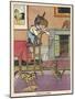 Boy with Cats 1901-Arthur Rackham-Mounted Photographic Print