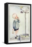 Boy with Cockatoo 20C-Anne Anderson-Framed Stretched Canvas