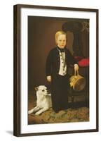 Boy with Dog-Charles Christian Nahl-Framed Art Print