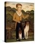 Boy with Dog-Diane Ulmer Pedersen-Stretched Canvas