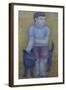 Boy with Dog-Ruth Addinall-Framed Giclee Print