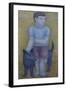 Boy with Dog-Ruth Addinall-Framed Giclee Print