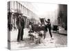 Boy with Dogcart, Antwerp, 1898-James Batkin-Stretched Canvas