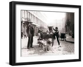 Boy with Dogcart, Antwerp, 1898-James Batkin-Framed Photographic Print