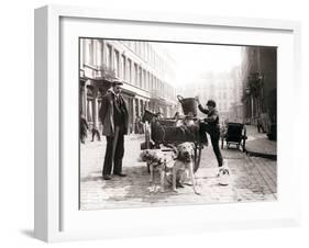 Boy with Dogcart, Antwerp, 1898-James Batkin-Framed Photographic Print