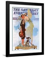 Boy with Fairy-Norman Rockwell-Framed Art Print