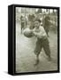 Boy with Football, Early 1900s-Marvin Boland-Framed Stretched Canvas