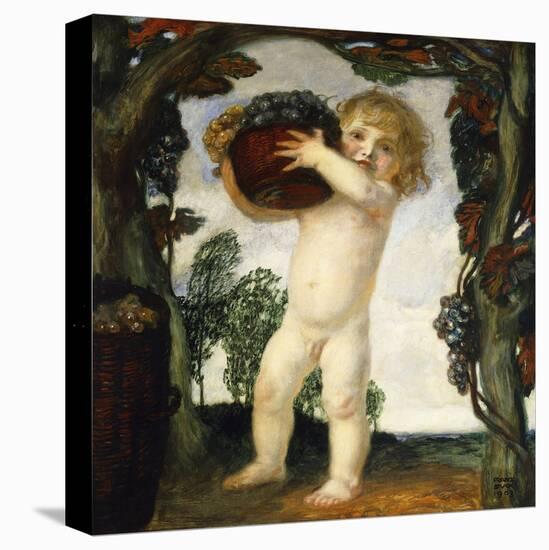 Boy with Grapes; Knabe Mit Trauben, 1903-Franz von Stuck-Stretched Canvas