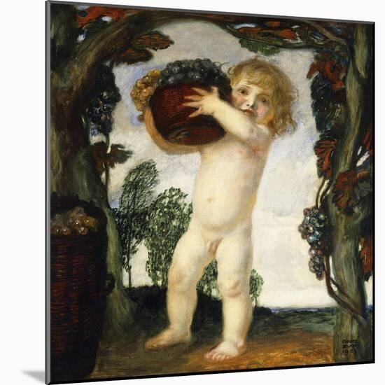 Boy with Grapes; Knabe Mit Trauben, 1903-Franz von Stuck-Mounted Giclee Print