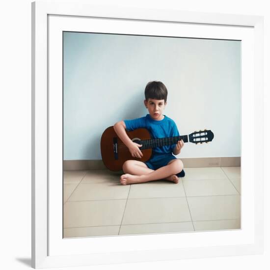 Boy with Guitar, 2013-Max Ferguson-Framed Giclee Print