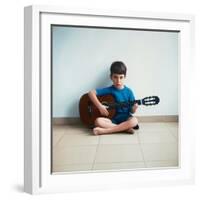 Boy with Guitar, 2013-Max Ferguson-Framed Giclee Print