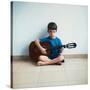 Boy with Guitar, 2013-Max Ferguson-Stretched Canvas