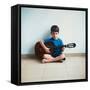 Boy with Guitar, 2013-Max Ferguson-Framed Stretched Canvas