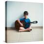 Boy with Guitar, 2013-Max Ferguson-Stretched Canvas