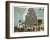 Boy with Gun and Fake Christmas Tree-null-Framed Art Print