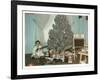 Boy with Gun and Fake Christmas Tree-null-Framed Art Print