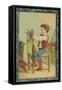 Boy with Hand Puppets-null-Framed Stretched Canvas