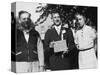 Boy with His Parents on His 8th Grade Graduation, Ca. 1940-null-Stretched Canvas