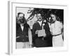 Boy with His Parents on His 8th Grade Graduation, Ca. 1940-null-Framed Photographic Print