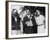 Boy with His Parents on His 8th Grade Graduation, Ca. 1940-null-Framed Photographic Print