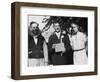 Boy with His Parents on His 8th Grade Graduation, Ca. 1940-null-Framed Photographic Print