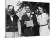 Boy with His Parents on His 8th Grade Graduation, Ca. 1940-null-Stretched Canvas