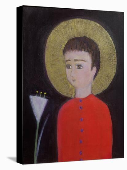 Boy with Lily, 2002-Roya Salari-Stretched Canvas