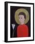 Boy with Lily, 2002-Roya Salari-Framed Giclee Print