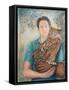 Boy with Owl, 2012-Silvia Pastore-Framed Stretched Canvas